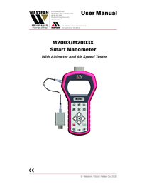 Thumbnail of document Manual - M2003 Series Smart Manometer